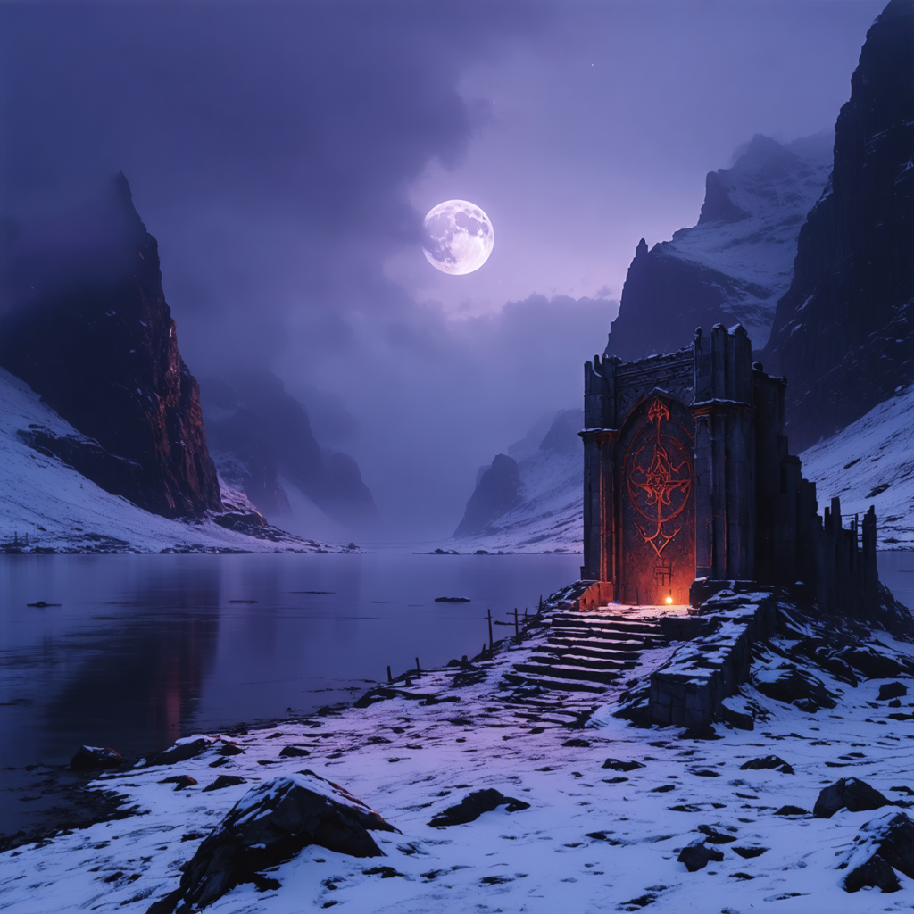 Fjord environment concept art
